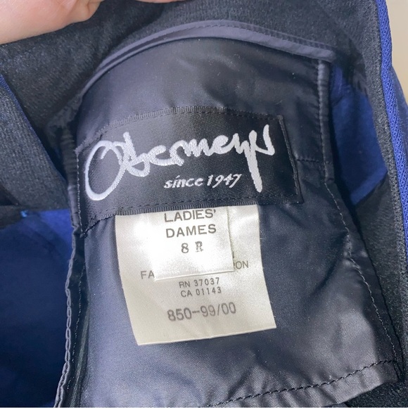 Obermeyer High Waisted Stirrup Size 8 Navy Blue Snow/Ski Outdoor Winter Pants - Picture 7 of 10
